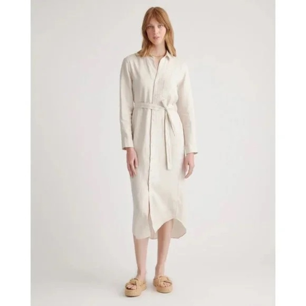 Quince Linen Shirt Dress